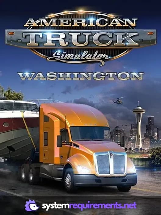 American Truck Simulator - Washington PC game cover art