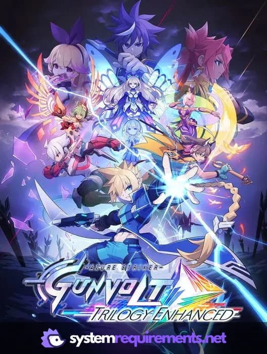 Azure Striker Gunvolt Trilogy Enhanced PC game cover art