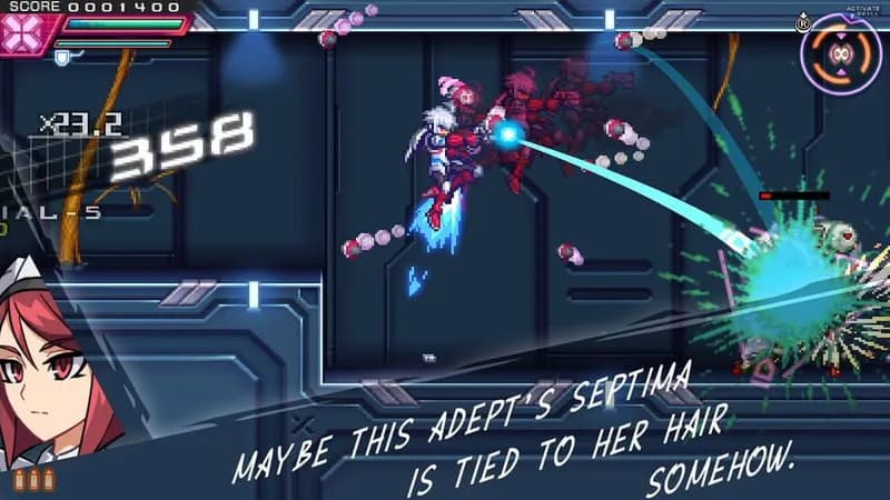 Azure Striker Gunvolt Trilogy Enhanced gameplay screenshot 2