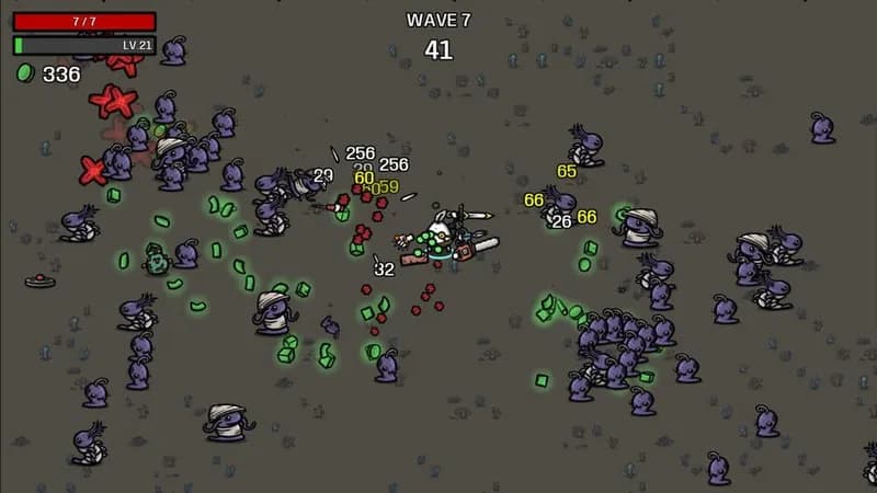 Brotato: Abyssal Terrors gameplay screenshot 2