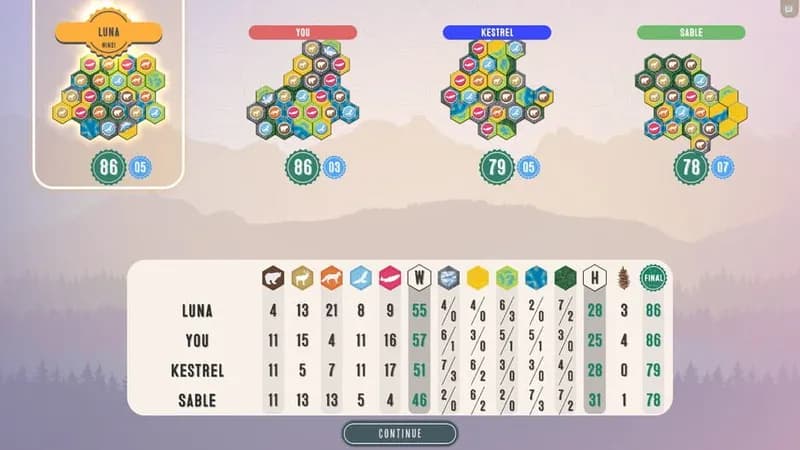 Cascadia gameplay screenshot 4