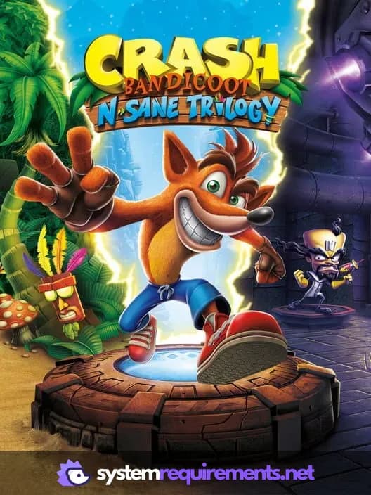 Crash Bandicoot N. Sane Trilogy cover art - view system requirements