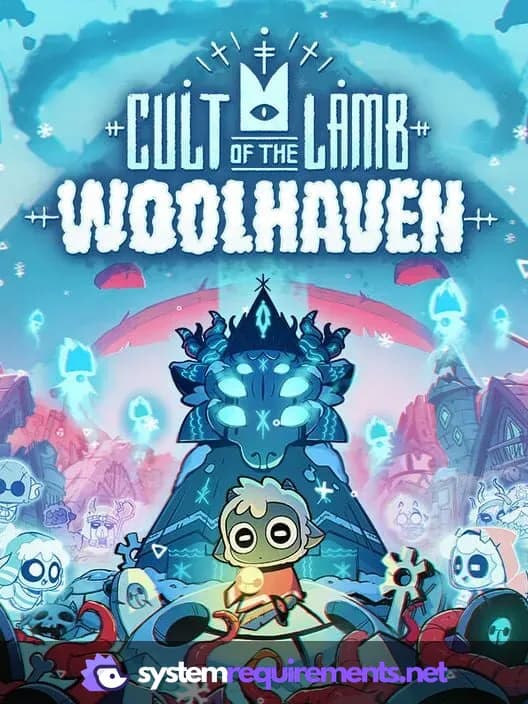Cult of the Lamb: Woolhaven PC game cover art