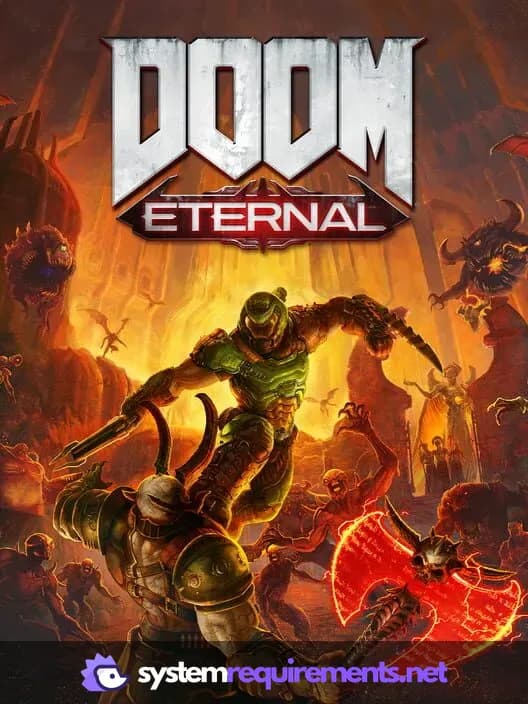 DOOM Eternal cover art - view system requirements