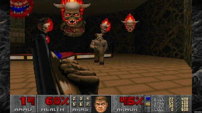 DOOM gameplay screenshot 4