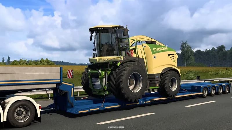 Euro Truck Simulator 2 - KRONE Agriculture Equipment gameplay screenshot 3