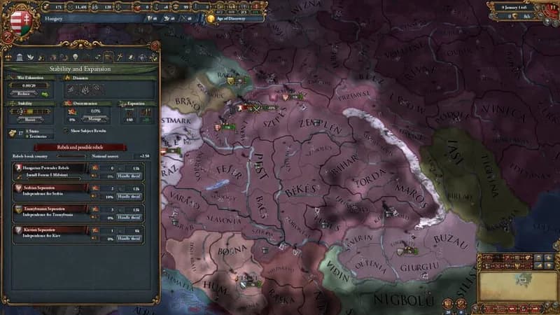 Europa Universalis IV gameplay screenshot 1