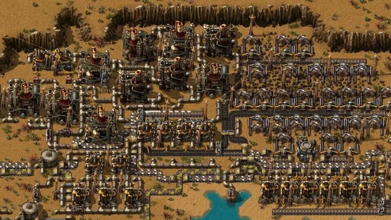 Factorio gameplay screenshot 1