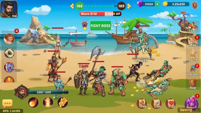 Firestone – Idle Clicker Online RPG gameplay screenshot 2