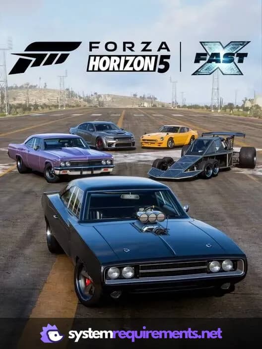 Forza Horizon 5 Fast X Car Pack cover art - view system requirements
