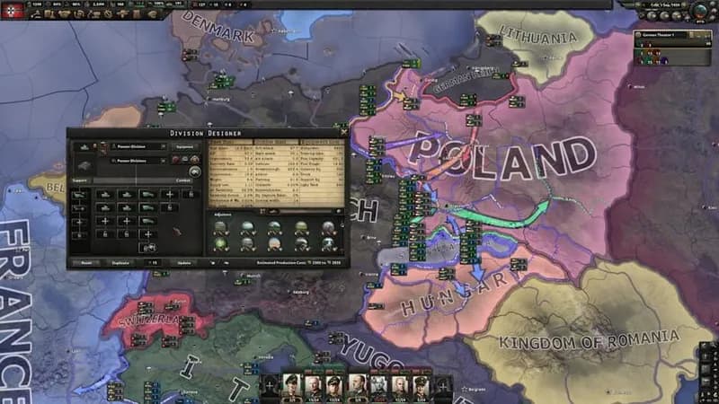 Hearts of Iron IV gameplay screenshot 1