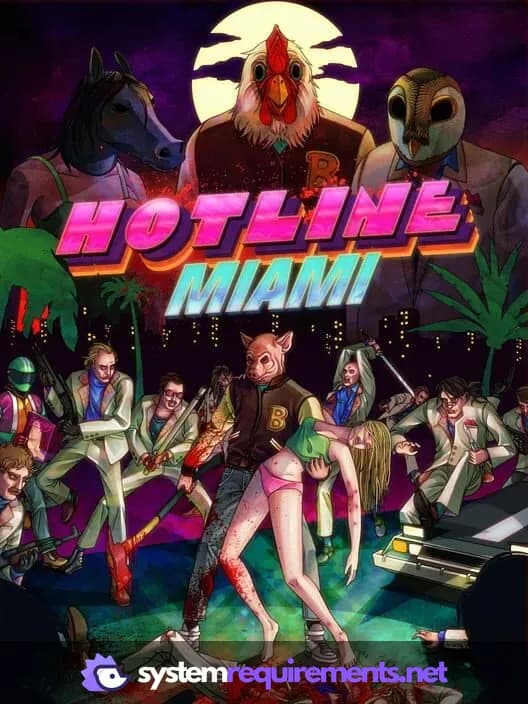 Hotline Miami PC game cover art