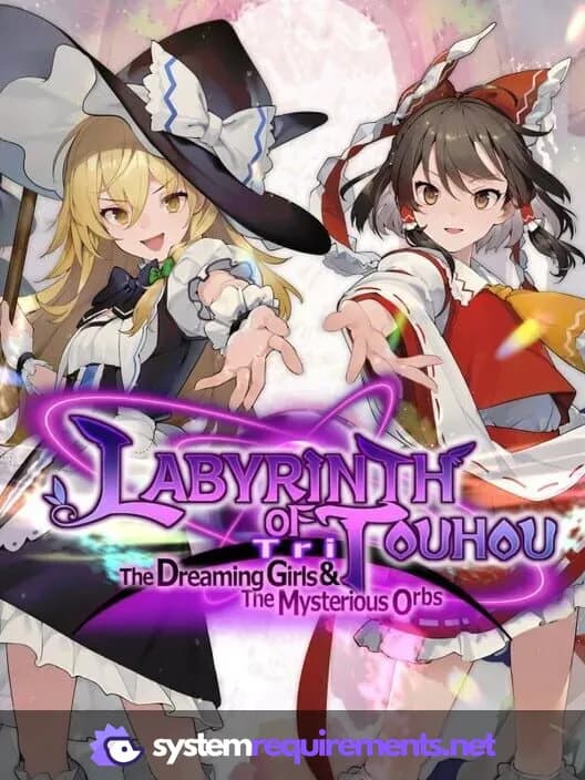 Labyrinth of Touhou Tri -The Dreaming Girls & The Mysterious Orbs- PC game cover art