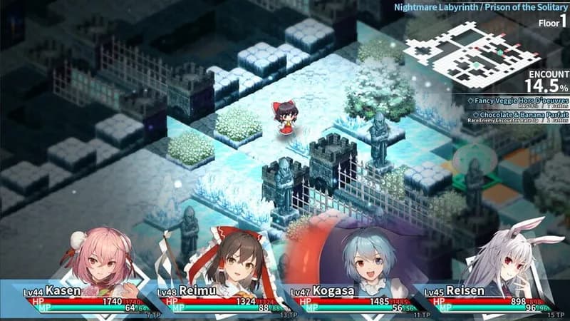 Labyrinth of Touhou Tri -The Dreaming Girls & The Mysterious Orbs- gameplay screenshot 1