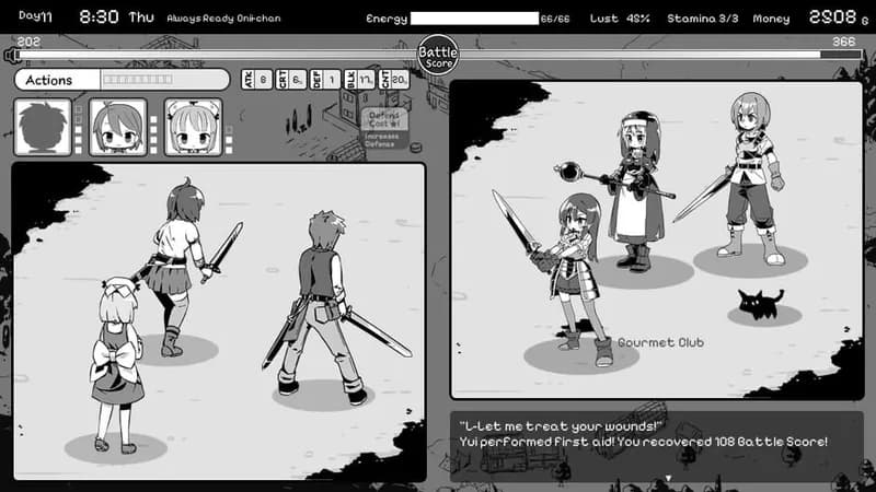 Living With Sister: Monochrome Fantasy gameplay screenshot 4