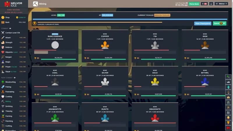 Melvor Idle gameplay screenshot 2