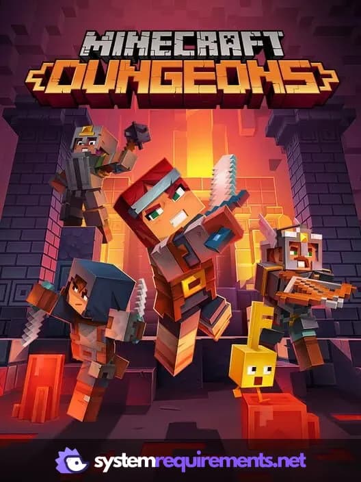 Minecraft Dungeons PC game cover art