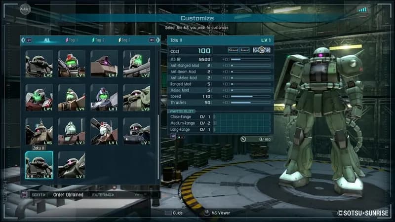 MOBILE SUIT GUNDAM BATTLE OPERATION 2 gameplay screenshot 1