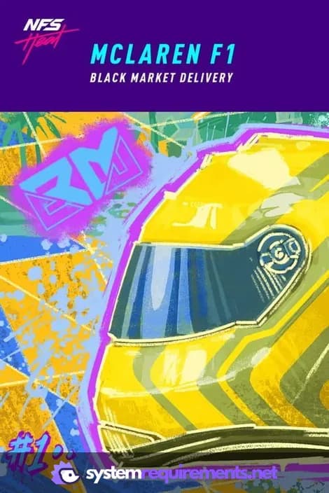 Need for Speed Heat - McLaren F1 Black Market Delivery cover art - view system requirements