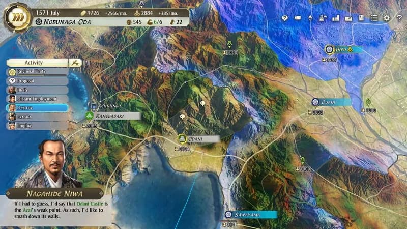 NOBUNAGA'S AMBITION: Awakening gameplay screenshot 3