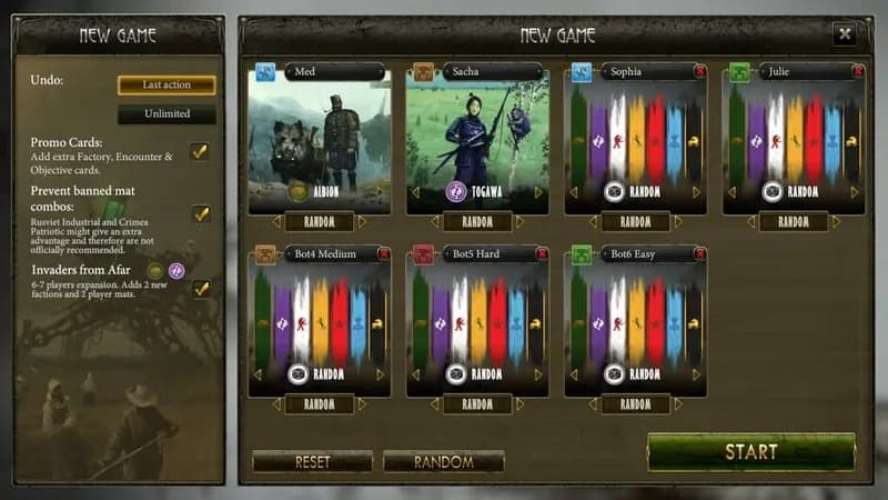 Scythe: Digital Edition - Invaders from Afar gameplay screenshot 4