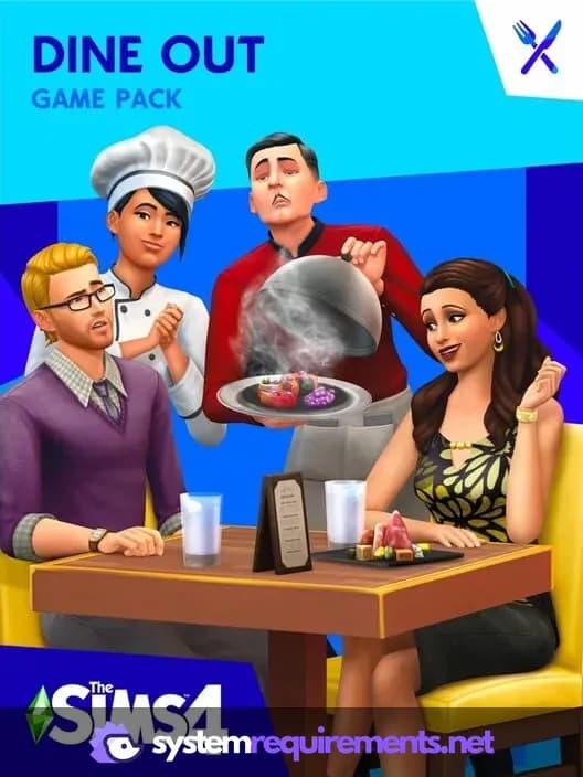 The Sims 4 Dine Out PC game cover art