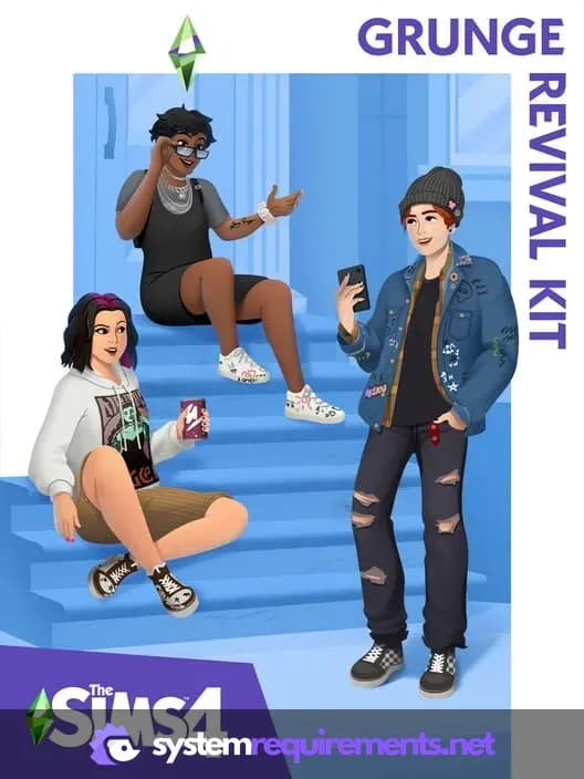 The Sims 4 Grunge Revival Kit cover art - view system requirements