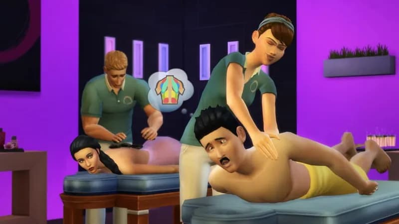 The Sims 4 Spa Day Game Pack gameplay screenshot 1