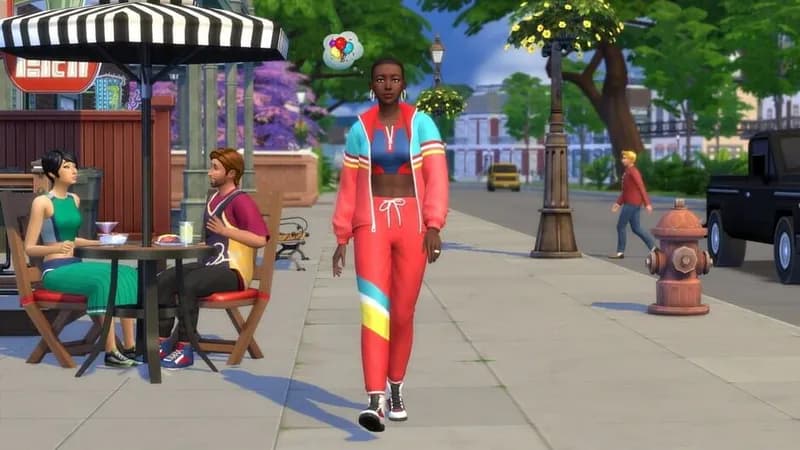 The Sims 4 Throwback Fit Kit gameplay screenshot 2