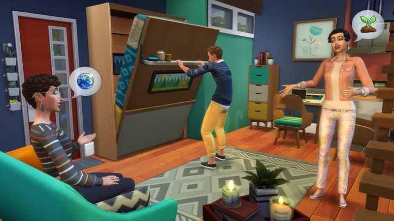The Sims 4 Tiny Living Stuff gameplay screenshot 1