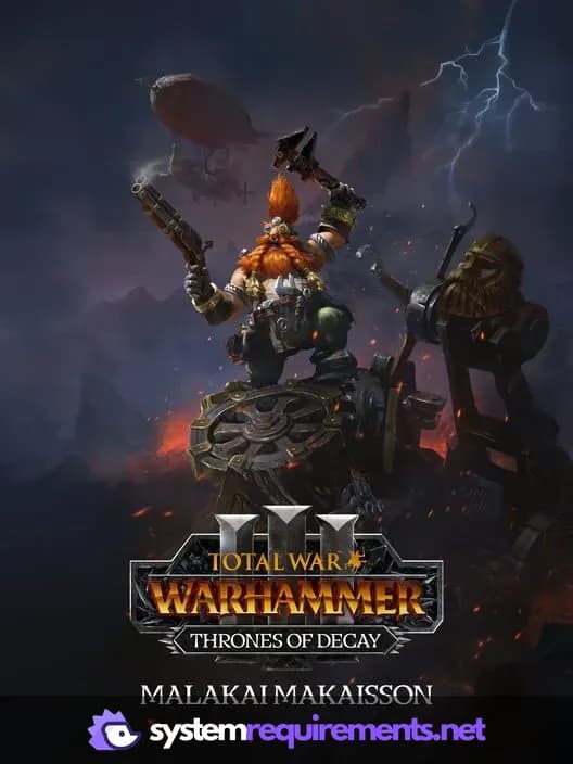 Total War: WARHAMMER III - Malakai – Thrones of Decay PC game cover art