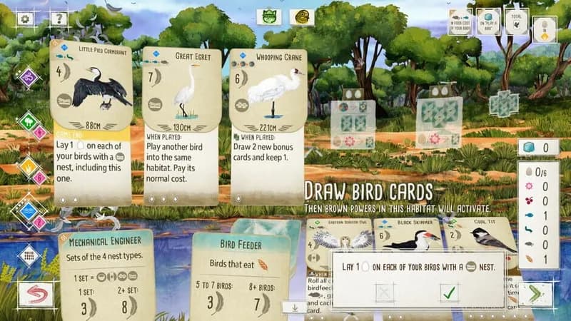 Wingspan: Oceania Expansion gameplay screenshot 2