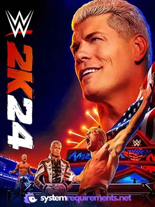 WWE 2K24 cover art - view system requirements