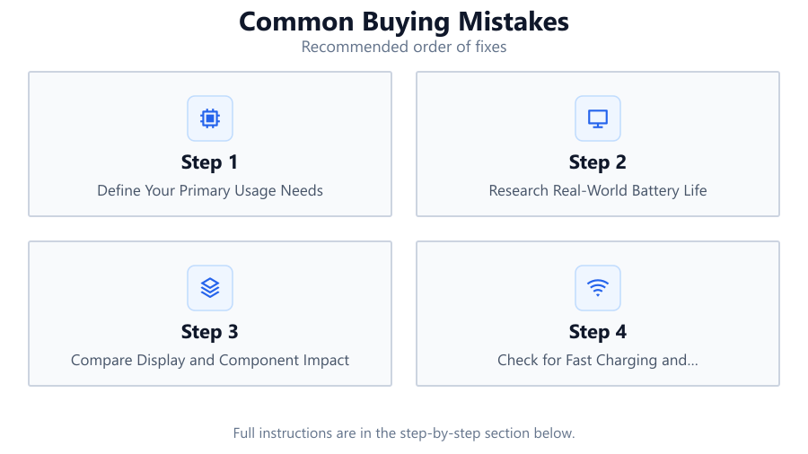 Common Buying Mistakes: Recommended order of fixes