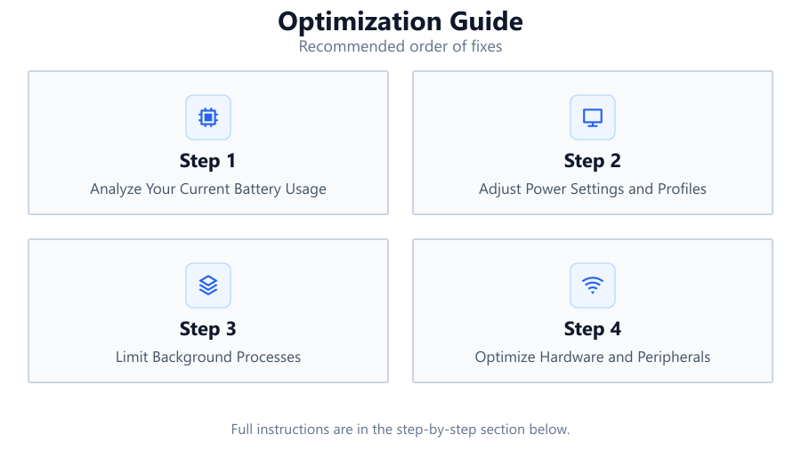 Optimization Guide: Recommended order of fixes