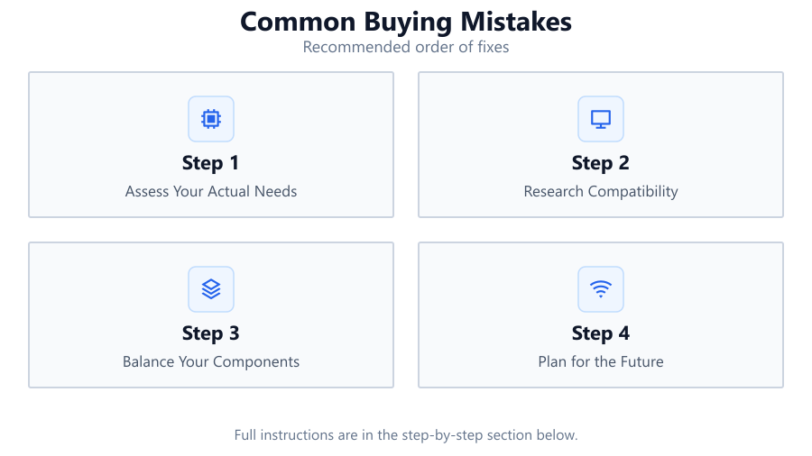 Common Buying Mistakes: Recommended order of fixes