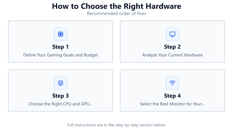 How to Choose the Right Hardware: Recommended order of fixes