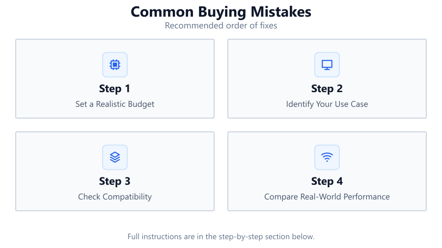 Common Buying Mistakes: Recommended order of fixes