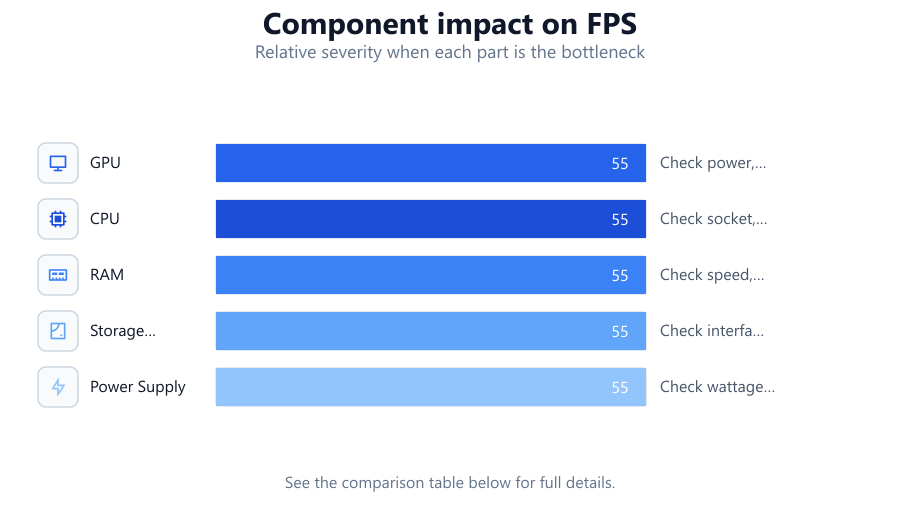 How to Choose the Right Hardware: Relative severity when each part is the bottleneck