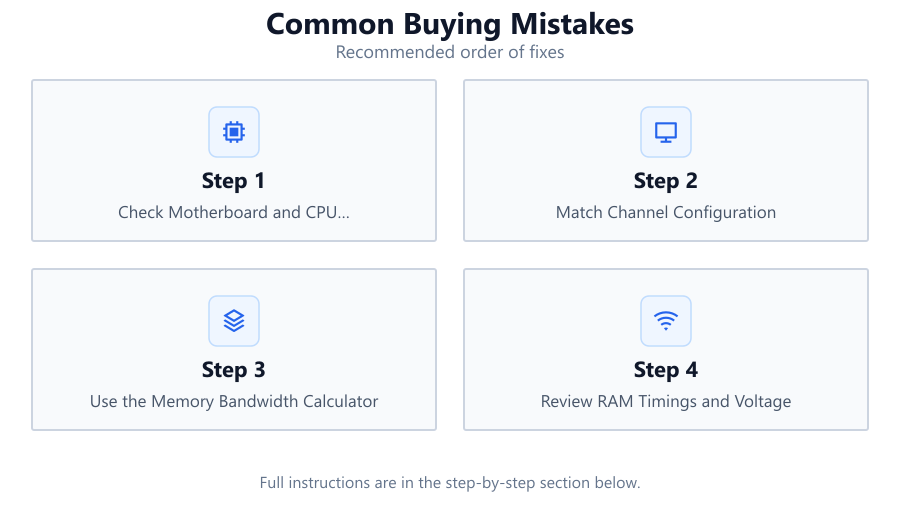 Common Buying Mistakes: Recommended order of fixes