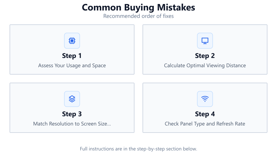 Common Buying Mistakes: Recommended order of fixes