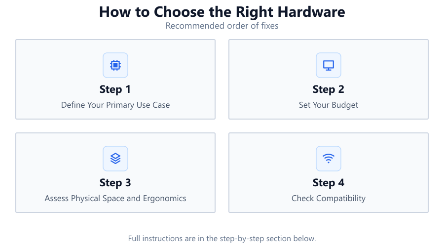 How to Choose the Right Hardware: Recommended order of fixes