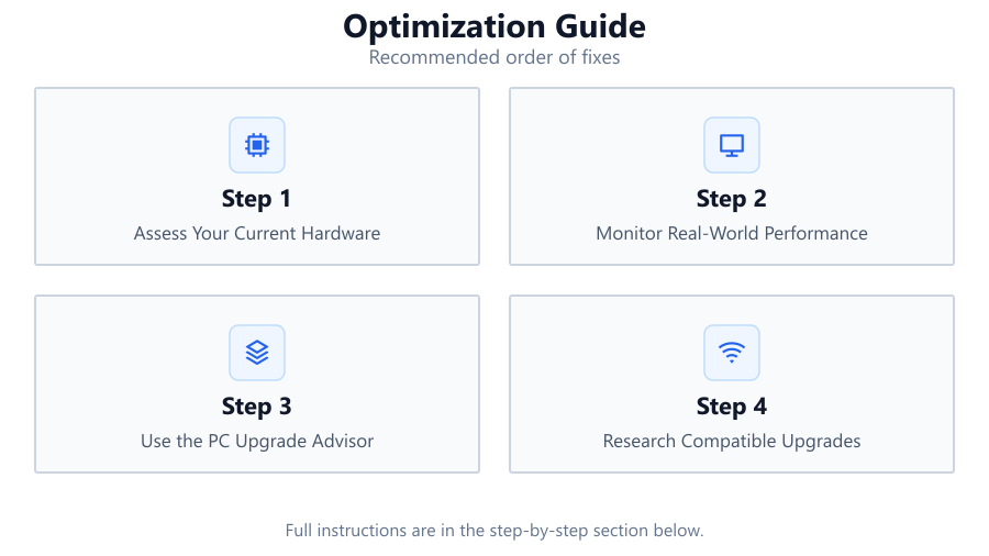 Optimization Guide: Recommended order of fixes