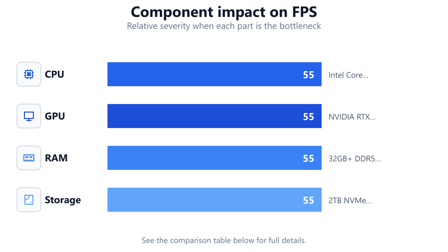 How to Choose the Right Hardware: Relative severity when each part is the bottleneck