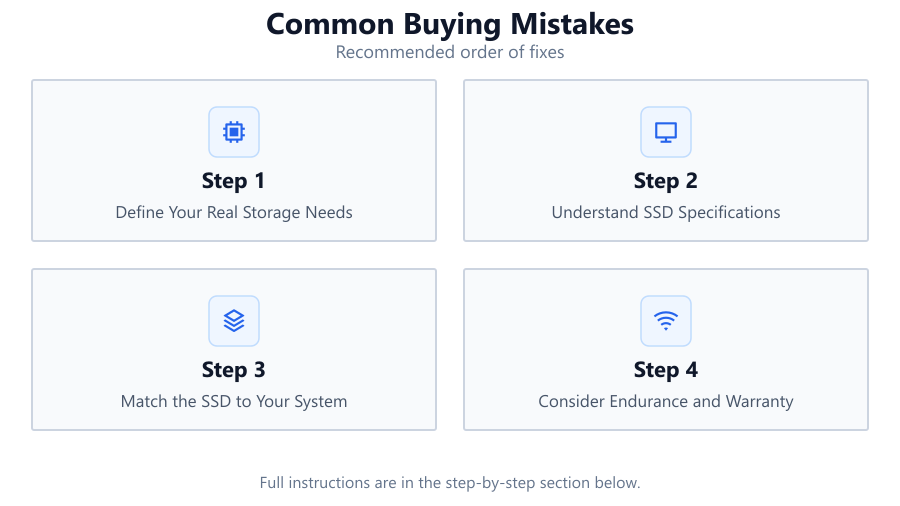 Common Buying Mistakes: Recommended order of fixes