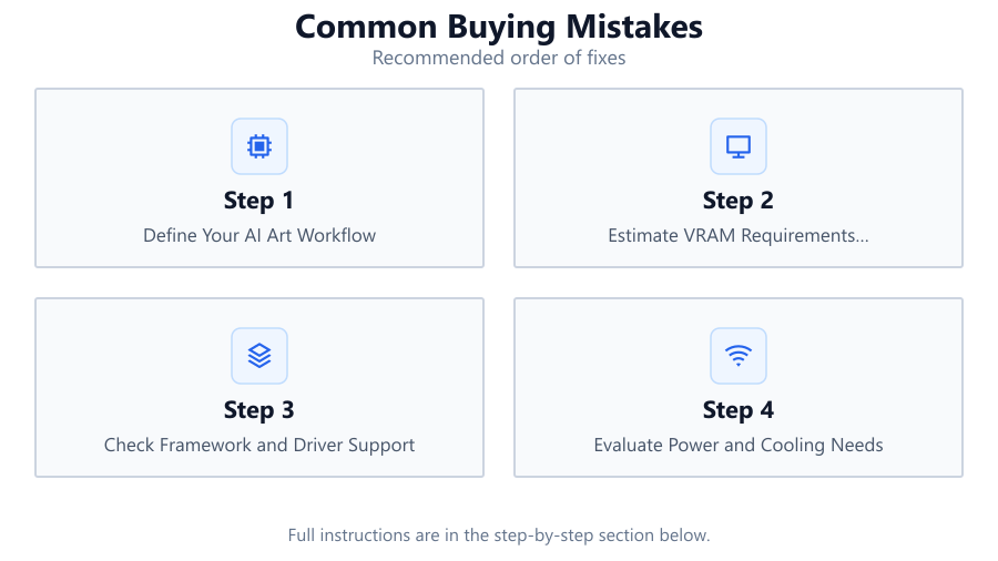 Common Buying Mistakes: Recommended order of fixes