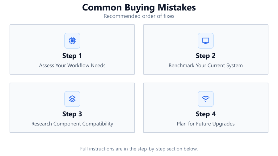 Common Buying Mistakes: Recommended order of fixes
