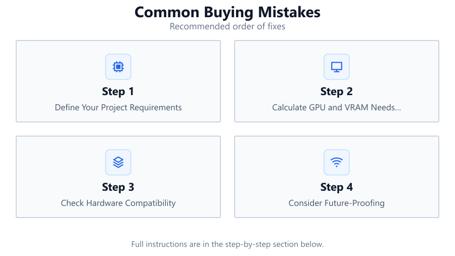 Common Buying Mistakes: Recommended order of fixes