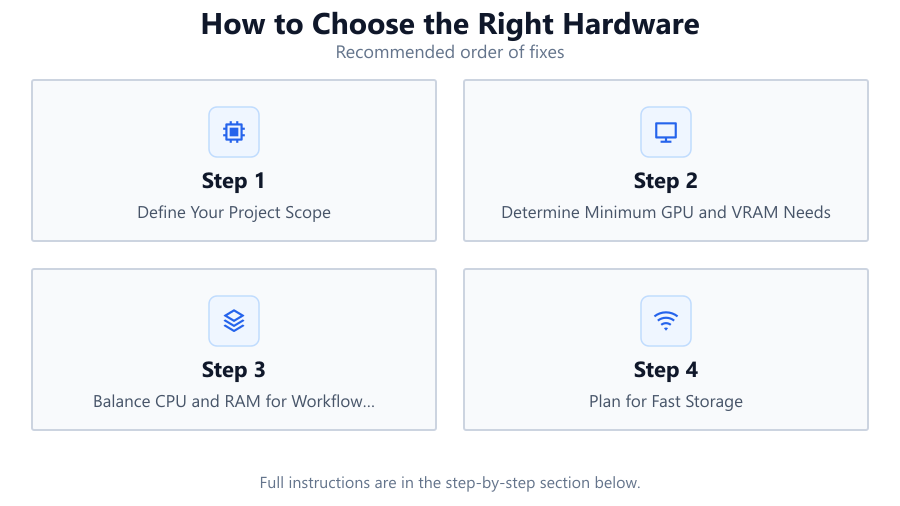 How to Choose the Right Hardware: Recommended order of fixes