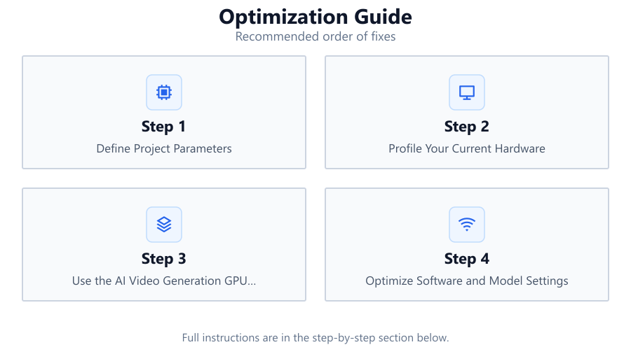 Optimization Guide: Recommended order of fixes